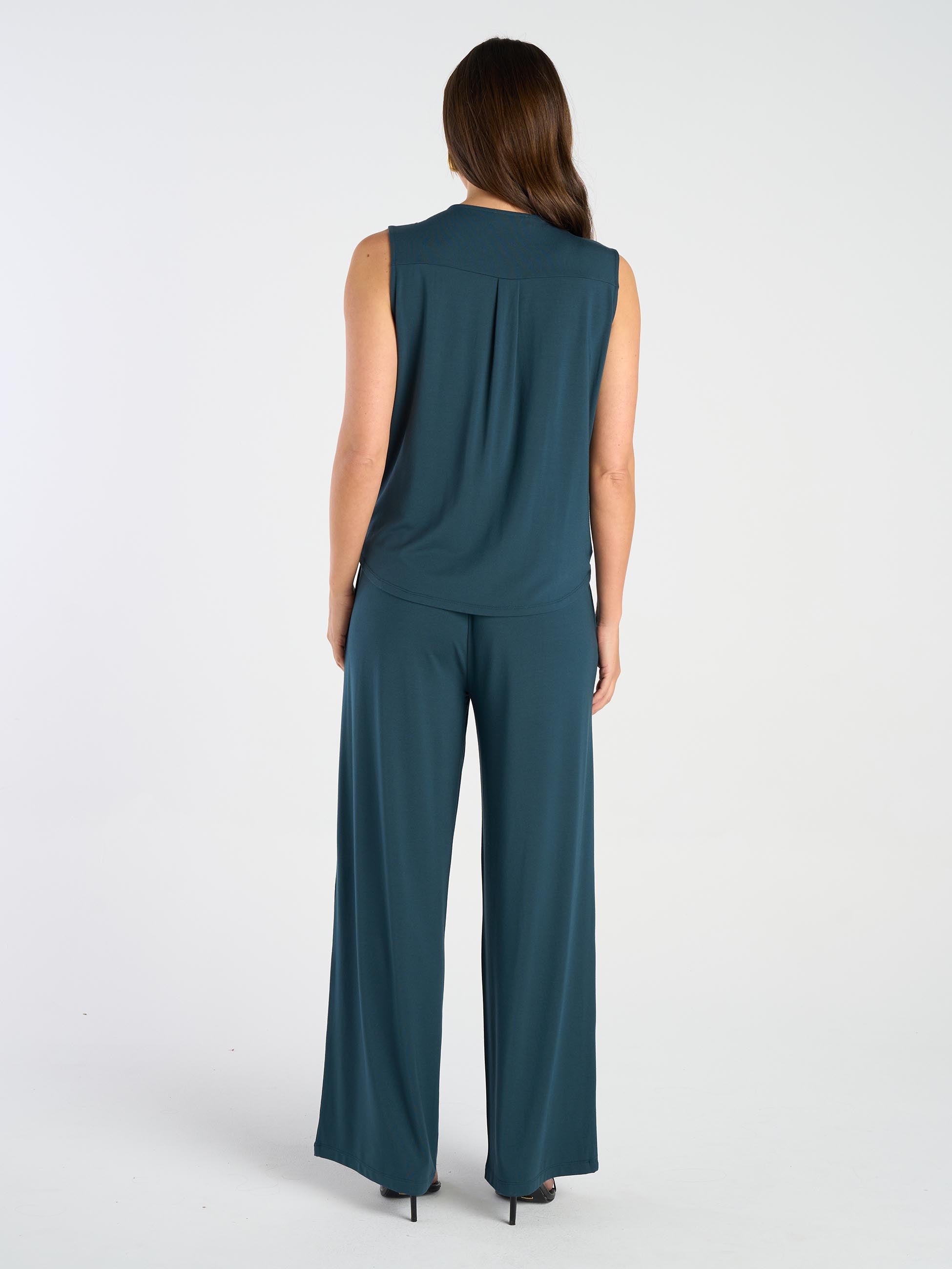 Nomad Modal Wide Leg Pant - Teal