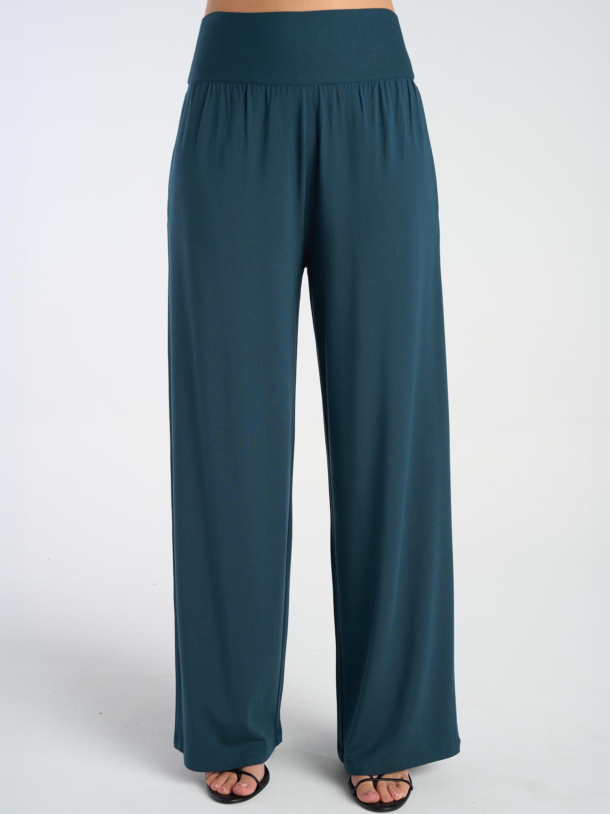 Nomad Modal Wide Leg Pant - Teal