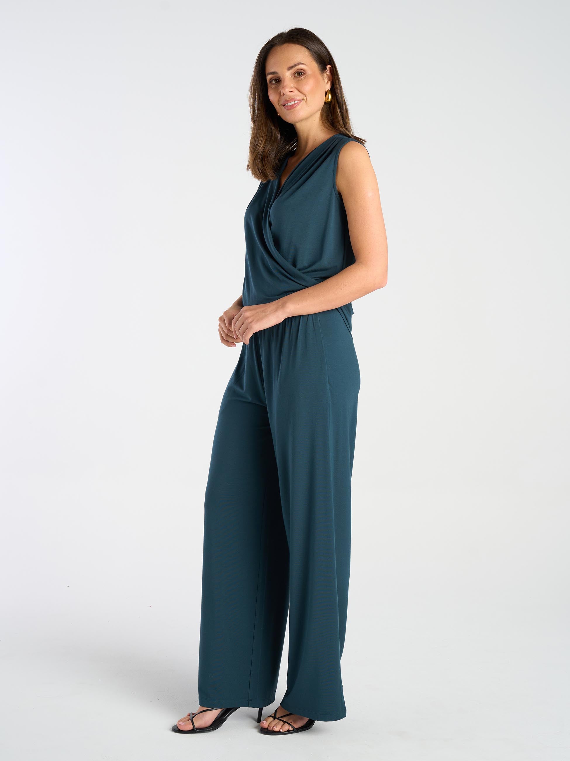 Nomad Modal Wide Leg Pant - Teal