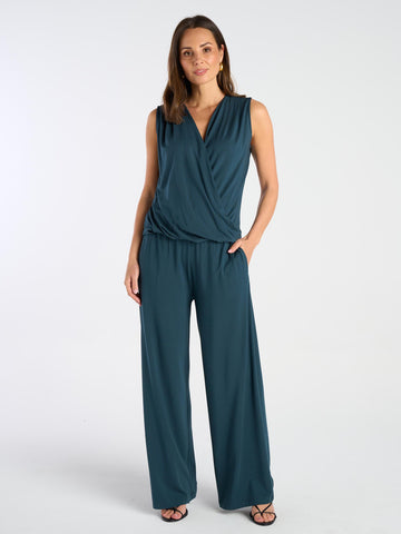 Nomad Modal Wide Leg Pant - Teal