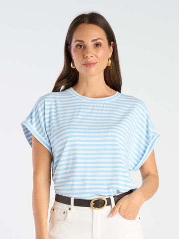 Jessica Relaxed Tee - Airy Blue