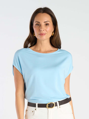 Modal Luxe Layer Tee - Airy Blue