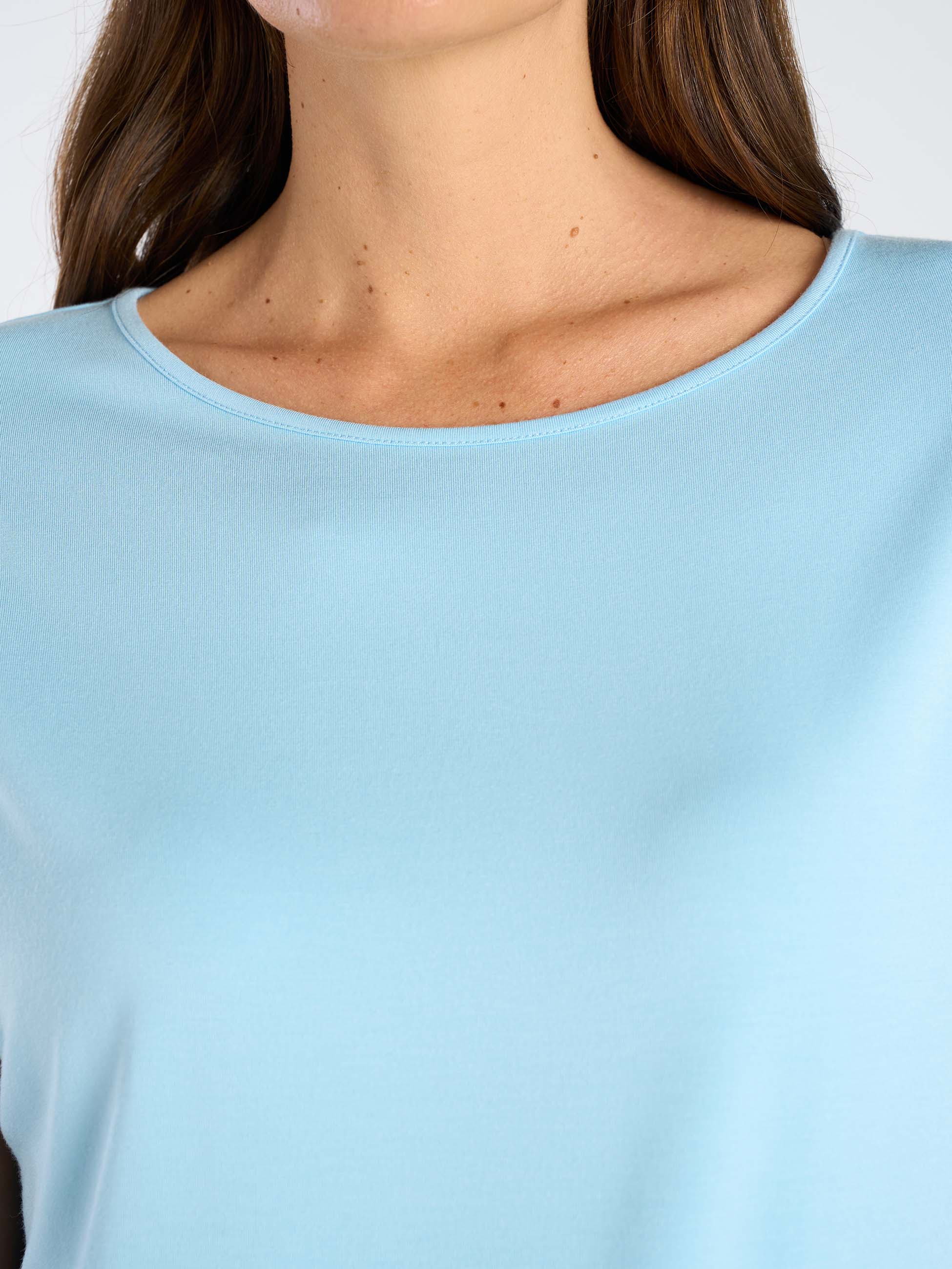 Modal Luxe Layer Tee - Airy Blue