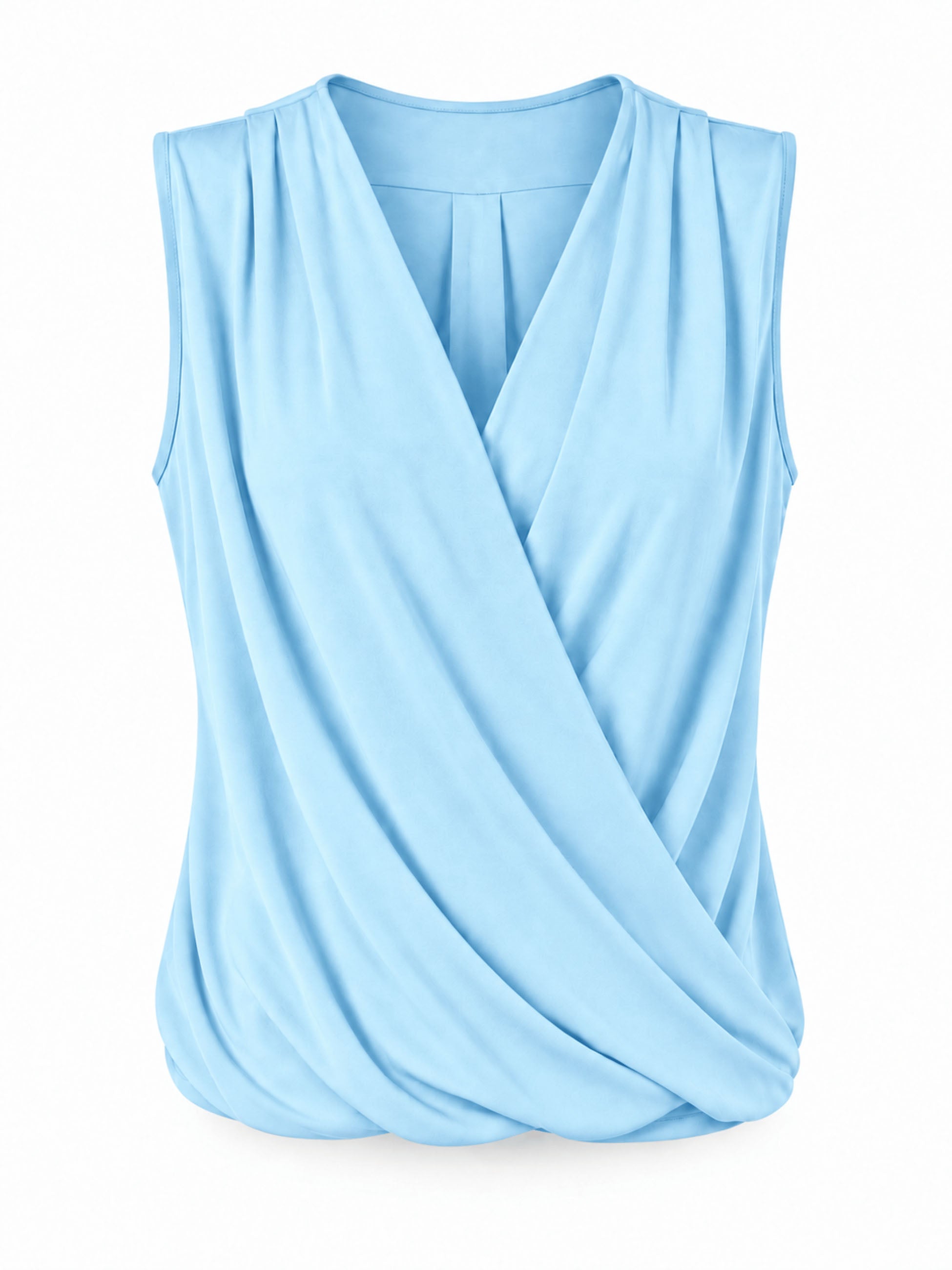 Athena Drape Top - Airy Blue
