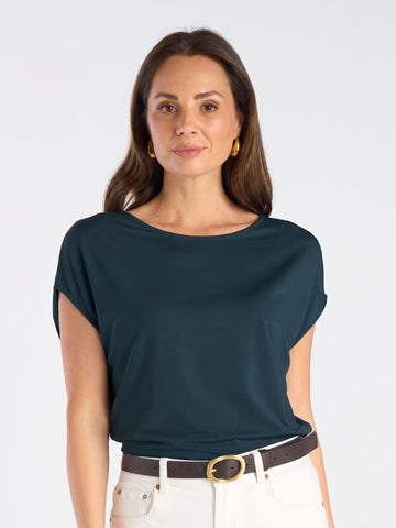 Modal Luxe Layer Tee - Teal